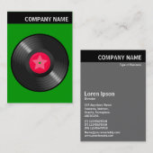 Carte De Visite En-tête V - Image - Enregistrement LP - En vert (Devant / Derrière)