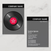 Carte De Visite En-tête V - Image - Enregistrement LP - Gris (Devant / Derrière)