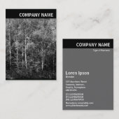 Carte De Visite En-tête V - Image - Hêtres (Devant / Derrière)