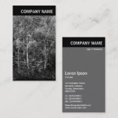 Carte De Visite En-tête V - Image - Hêtres (Devant / Derrière)