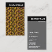 Carte De Visite En-tête V - Image - Motif de rotation or (Devant / Derrière)