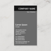 Carte De Visite En-tête V - Image - Motif de rotation or (Dos)