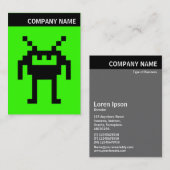 Carte De Visite En-tête V - Image - Nanobot sur Green 33FF00 (Devant / Derrière)