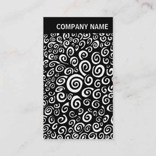 Carte De Visite En-tête V - Image - Spirales (Devant)