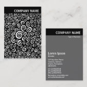 Carte De Visite En-tête V - Image - Spirales (Devant / Derrière)