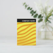Carte De Visite En-tête V - Image - Vagues Jaunes (Debout devant)