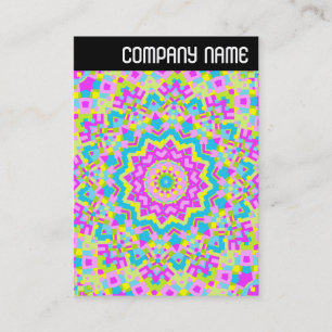 Carte De Visite En-tête V - Kaleidoscope coloré 04