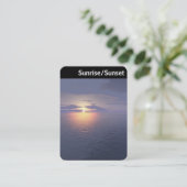 Carte De Visite En-tête V - Lever du soleil/Coucher du soleil (Debout devant)