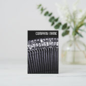 Carte De Visite En-tête V - Machine à écrire (Debout devant)