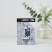 Carte De Visite En-tête V - Neige dans le parc (Debout devant)