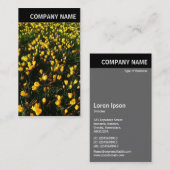 Carte De Visite En-tête V - Photo - Crocus (Devant / Derrière)