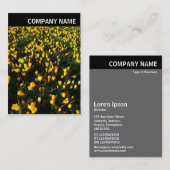 Carte De Visite En-tête V - Photo - Crocus (Devant / Derrière)