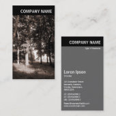 Carte De Visite En-tête V - Photo - Paysage du parc (Devant / Derrière)