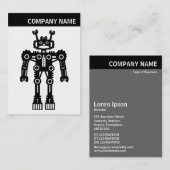 Carte De Visite En-tête V - Photo - robot (Devant / Derrière)