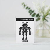Carte De Visite En-tête V - Photo - robot (Debout devant)