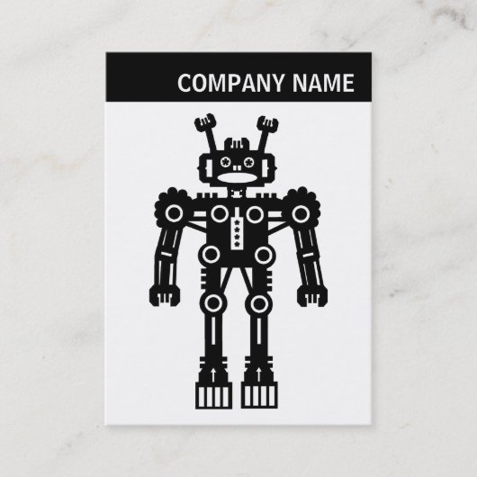 Carte De Visite En-tête V - Photo - robot (Devant)