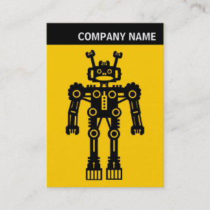 Carte De Visite En-tête V - Photo - Robot - Ambre