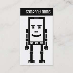 Carte De Visite En-tête V - Robo-Phone - Noir