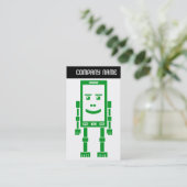 Carte De Visite En-tête V - Robo-Phone - Vert (Debout devant)