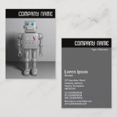 Carte De Visite En-tête V - Robot (Devant / Derrière)