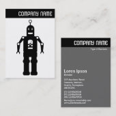 Carte De Visite En-tête V - Robot convivial (Devant / Derrière)
