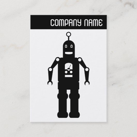 Carte De Visite En-tête V - Robot convivial (Devant)