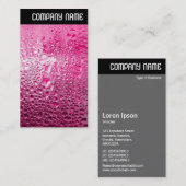 Carte De Visite En-tête V - Rose vapeur (Devant / Derrière)