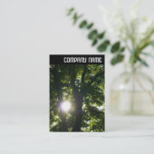 Carte De Visite En-tête V - Soleil à travers les arbres (Debout devant)