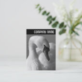 Carte De Visite En-tête V - Swan B&W (Debout devant)
