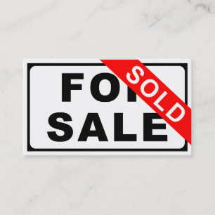 Carte De Visite EN VENTE/A VENDU le signe