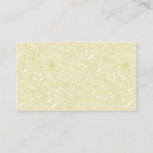 Carte de visite en verre à tôle fleurie (Dos)