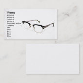 Carte de visite en verre de lecture (Devant / Derrière)