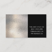Carte de visite en verre givré (Dos)