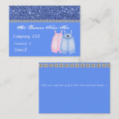 Carte de visite en verre pour bébés (Devant / Derrière)