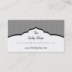 Carte de visite en verre raffiné, noir