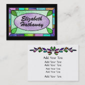 Carte de visite en verre tendu par SRF (Devant / Derrière)