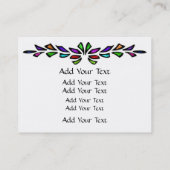 Carte de visite en verre tendu par SRF (Dos)