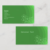 Carte De Visite En vert (Devant / Derrière)