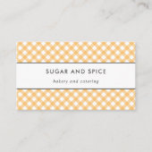 Carte de visite En vichy jaune (Devant)