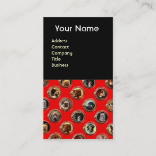 CARTE DE VISITE ENAMÉRIQUES VICTORIENNES /PORTRAITS DE CHIEN MINIA