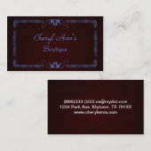 Carte de visite encadré élégant (Devant / Derrière)