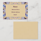 Carte de visite encadré marbré (Devant / Derrière)