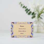 Carte de visite encadré marbré (Debout devant)