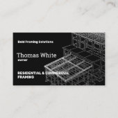 Carte De Visite Encadrement Entrepreneur Noir (Devant)