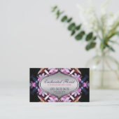 Carte de visite Enchanted Florist Rose+Bleu (Debout devant)