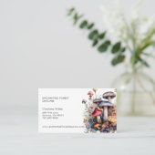 Carte De Visite Enchanted Forest Mushrooms Child Daycare (Debout devant)