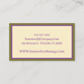 Carte De Visite Enchanter violet (Dos)