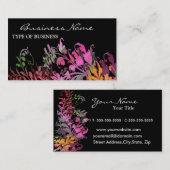 Carte de visite Enchanteur de fleurs (Devant / Derrière)