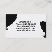 Carte De Visite Encre Artsy (Dos)