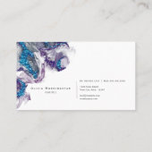 Carte De Visite Encre D'Alcool Améthyste Sapphire Gemstone (Dos)